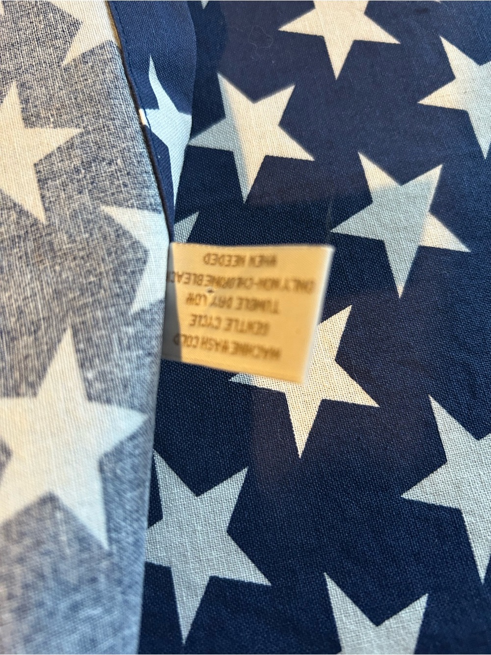 Williams Sonoma Navy and White Star 100% cotton cloth napkin Set of 8 - Picture 3 of 3